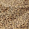 Mušelín Prošívaná látka Leopardí vzor – béžová/černá,  thumbnail number 3
