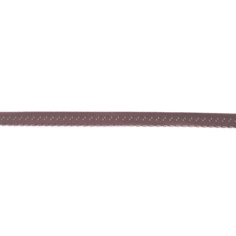 Elastická lemovací stuha Krajka [12 mm] – kamenná šedá,  image number 1