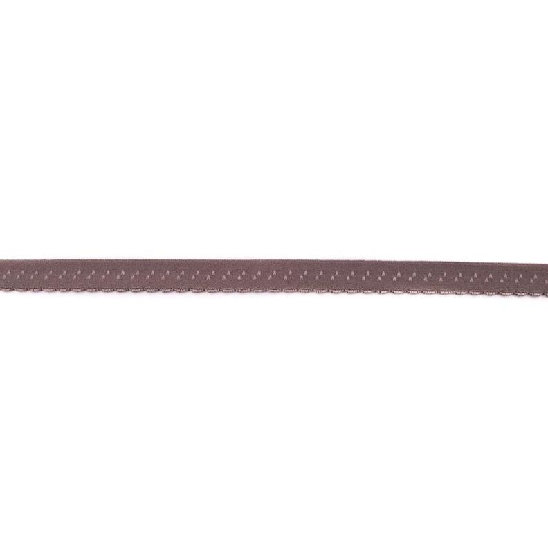 Elastická lemovací stuha Krajka [12 mm] – kamenná šedá,  image number 1