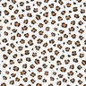 Bavlněný popelín Leopardí potisk – slonová kost/srnčí hnědá,  thumbnail number 1