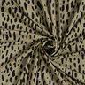 Viskózový žerzej Kapkové puntíky – khaki/černá,  thumbnail number 3
