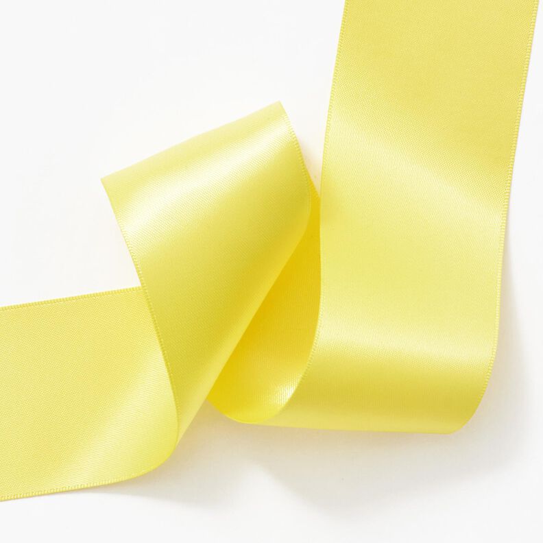 Saténová stuha [50 mm] – citrónově žlutá,  image number 3