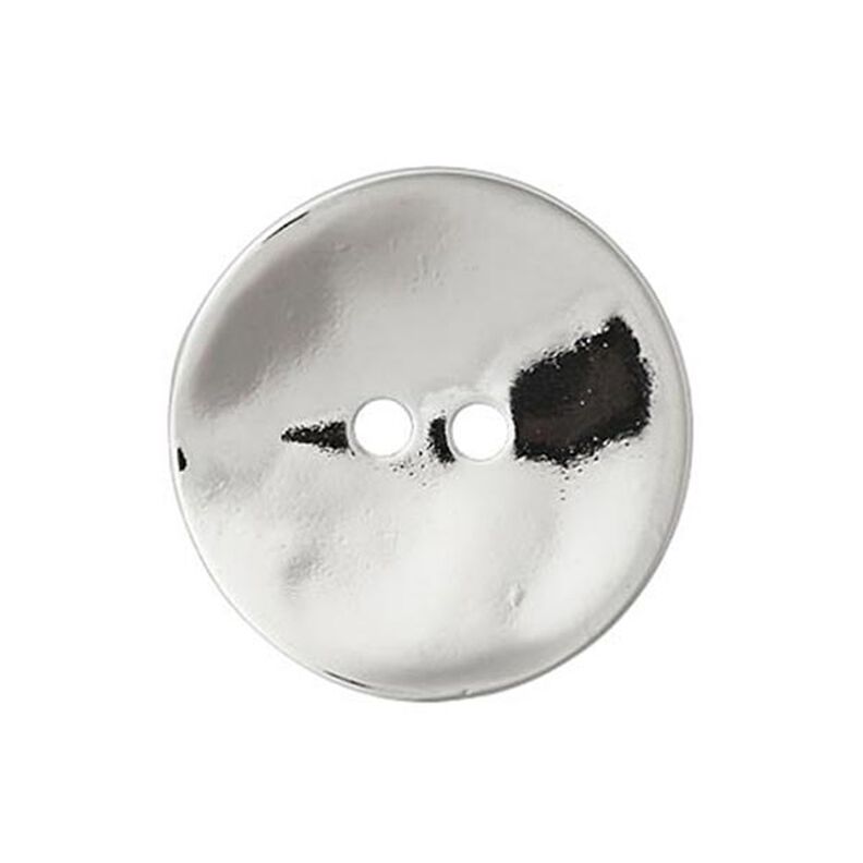 Kovový knoflík 2dírkový  – stříbrná kovový,  image number 1