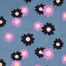 Dětský manšestr Květiny | Poppy Fabrics – džínově modrá/levandulová,  thumbnail number 1