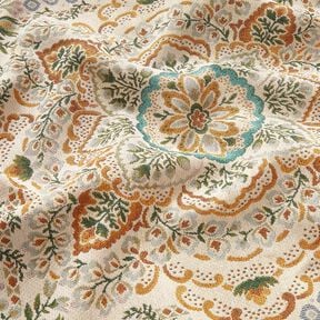 Dekorační panel Gobelín Velká mandala – hořčicove žlutá/světle béžová, 