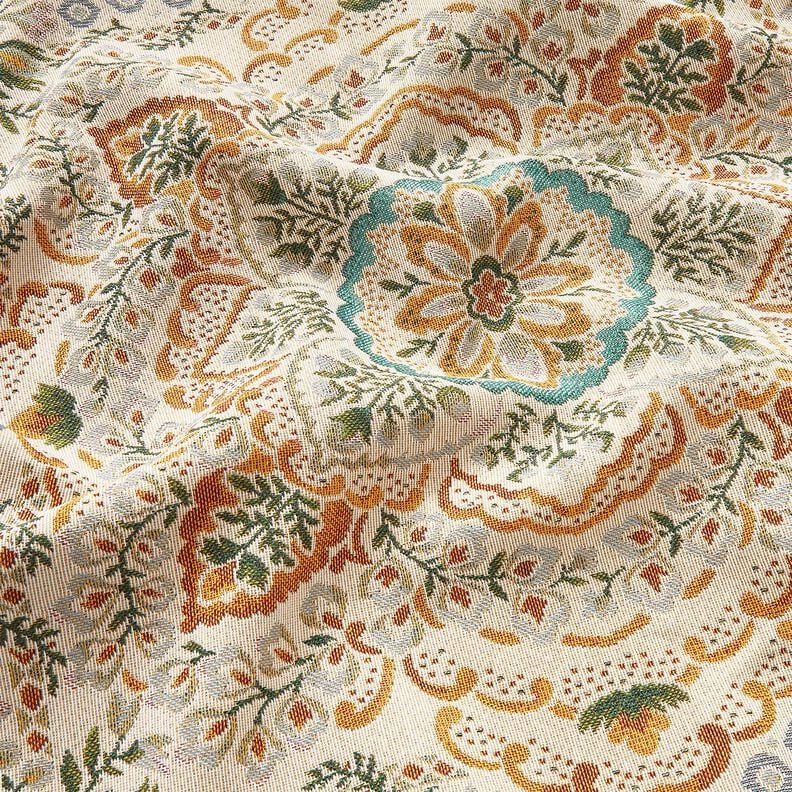 Dekorační panel Gobelín Velká mandala – hořčicove žlutá/světle béžová,  image number 2