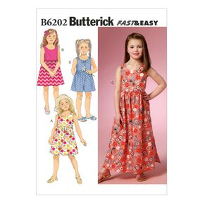Dětské šaty, Butterick 6202|92 - 116, 