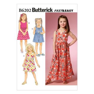 Dětské šaty, Butterick 6202|92 - 116, 