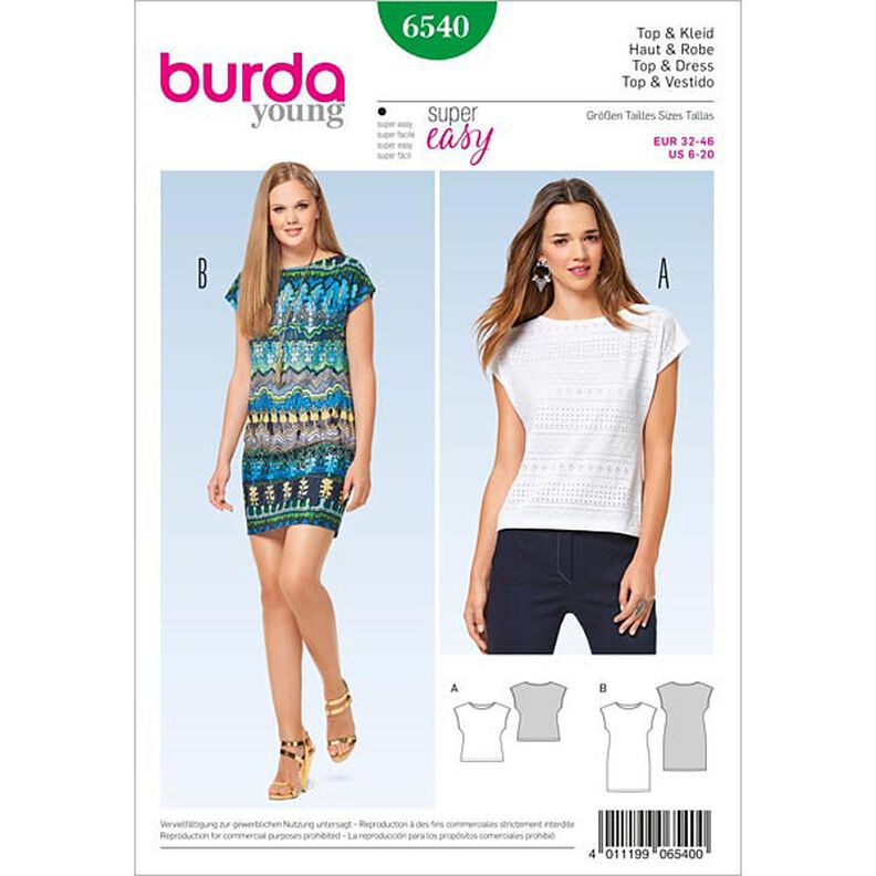 Top / šaty, Burda 6540,  image number 1