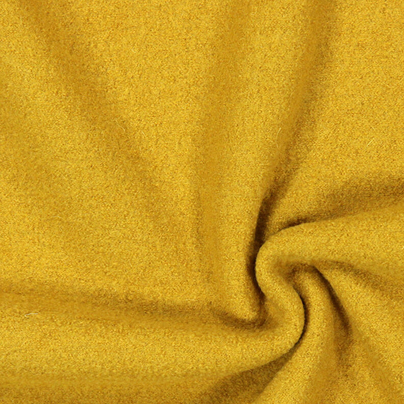 Valchovaný vlněný loden – hořčicove žlutá,  image number 1