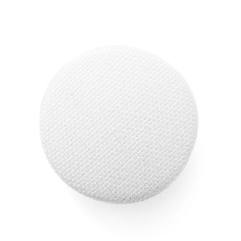 Potažený knoflík, Classic Poly – bílá,  image number 1