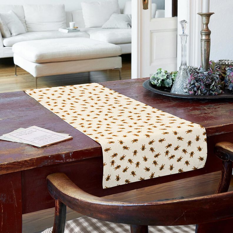 Dekorační látka Plátno Perníčkový panáček – přírodni/karamelová,  image number 7