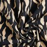 Viskózová tkanina Abstraktní vzor zebry – černá/světle béžová,  thumbnail number 3