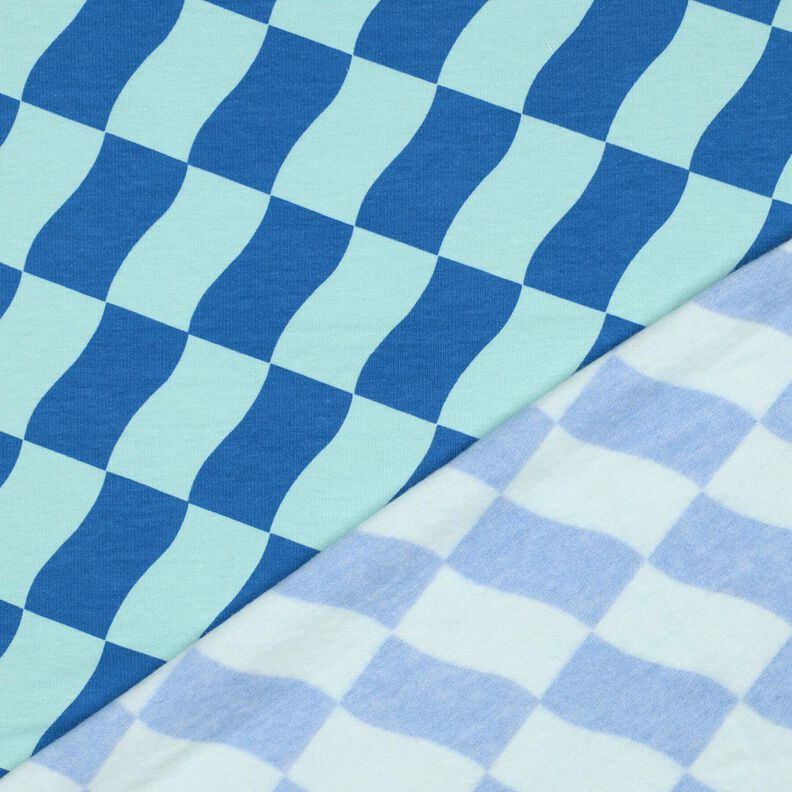 Měkké zvlněné kostky | Poppy Fabrics – královská modr/ledově modrá,  image number 4