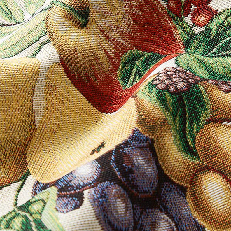 Dekorační panel Gobelín Barevné ovoce – světle béžová/karmínově červená,  image number 2