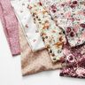 Mušelín / dvojitá mačkaná tkanina Malé úponky květů – růžová,  thumbnail number 5