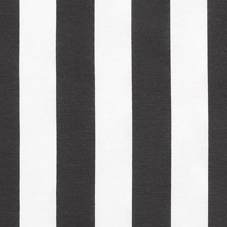 Dekorační látka Plátno Proužky – černá/bílá,  image number 1