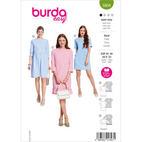 Šaty | Burda 5804 | 34-48, 