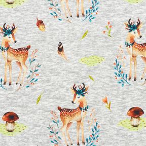 Alpenfleece Romantický jele – stříbrně šedá/přírodni,  Alpenfleece Romantický jele – stříbrně šedá/přírodni,