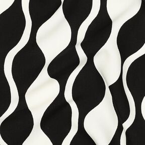 LENZING&trade; ECOVERO&trade; visk&oacute;zov&aacute; tkanina Retro &ndash; čern&aacute;/b&iacute;l&aacute;, 