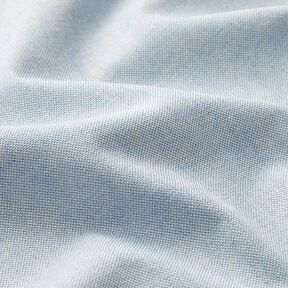 Dekorační látka polopanama šambré, recyklovaná – světle modra/přírodni, 