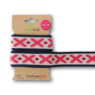 GOTS Bio žakárové stuhy STRIPE ME ICON [200 cm | 3,5 cm] | Albstoffe | Hamburger Liebe, 