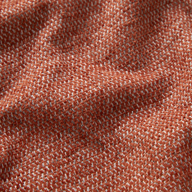 Čalounická látka Žinylka Melír – terracotta/stříbrně šedá, image number 2