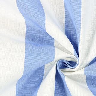 Látka na markýzy Toldo s proužky – bílá/světle modra, 