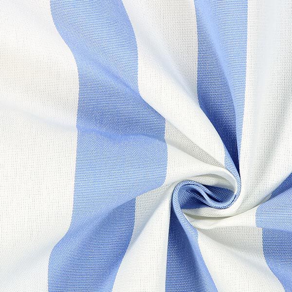 Látka na markýzy Toldo s proužky – bílá/světle modra,  image number 2