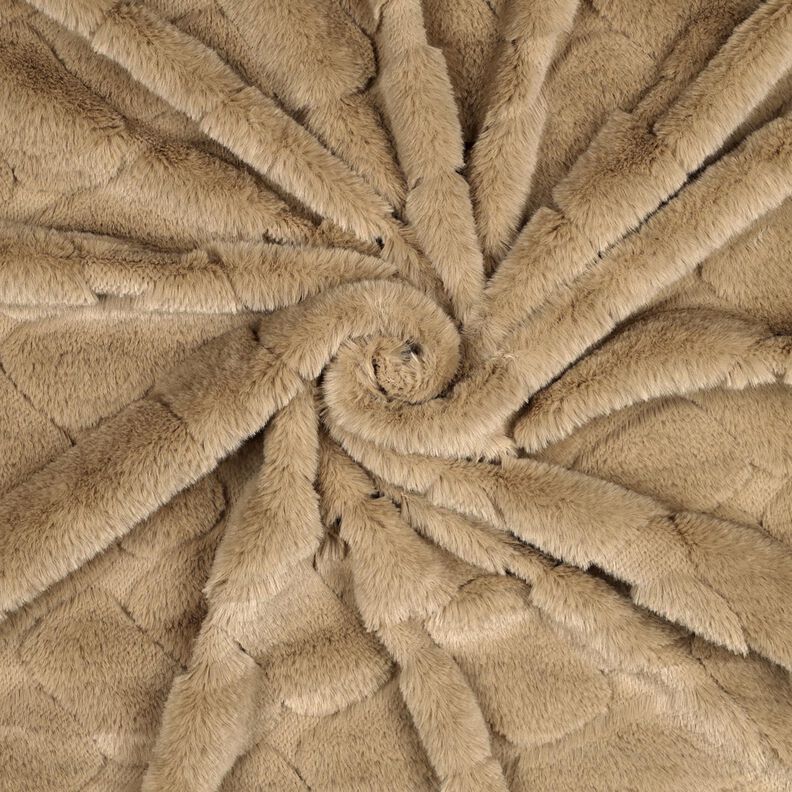 Umělá kožešina Abstraktní – písková,  image number 3