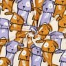 Bavlněný žerzej Psi s visícími ušima | Poppy Fabrics – vlněná bílá,  thumbnail number 3