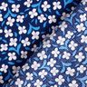 Viskózový krep malé květy – namornicka modr/bílá,  thumbnail number 4