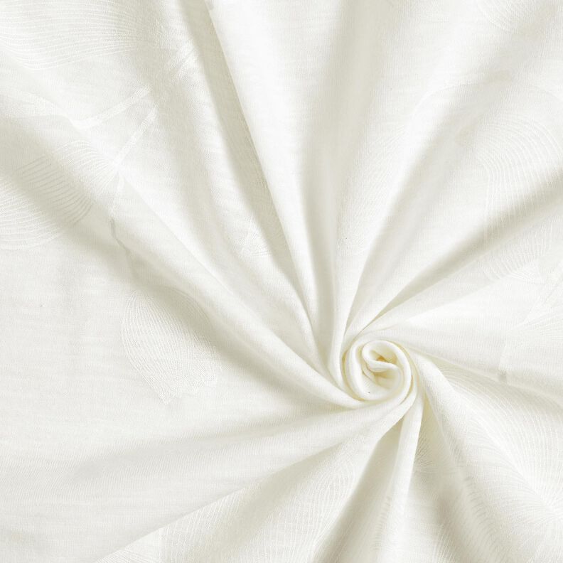 Bavlněný žerzej Tulipány – vlněná bílá,  image number 3