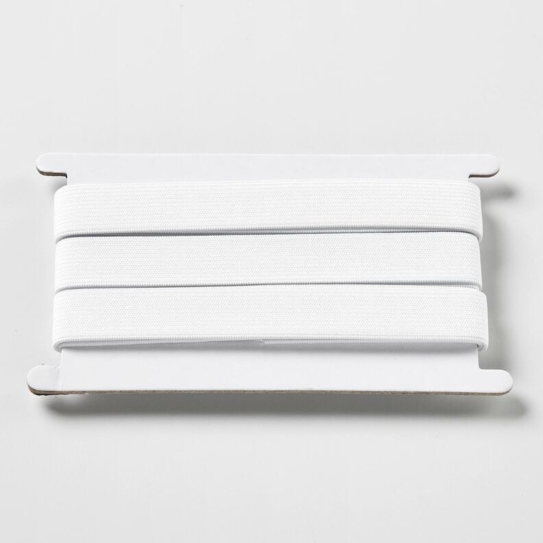 Hladká gumová stužka [3 m | 20 mm] – bílá,  image number 1