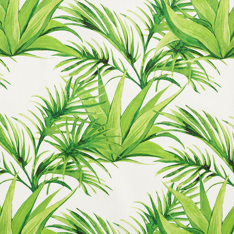 Látka pro venkovní použití Plátno Tropické listy – světle zelená,  image number 1
