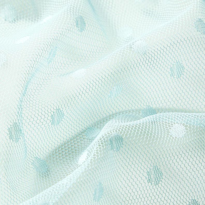 Softmesh puntíky – světle mátová,  image number 3