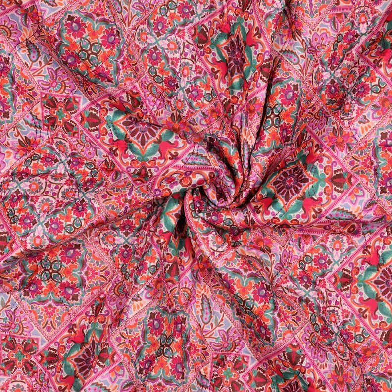 Prošívaná látka Doubleface (oboustranná látka) Kosočtverce | Poppy Fabrics – výrazná jasně,  image number 3