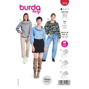 svetr | Burda 5858 | 34-48, 