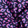 Povrstvená bavlna Abstraktní Leopardí vzor | Poppy Fabrics – noční modrá/pink,  thumbnail number 3