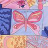 Bavlněný popelín Little Creatures digitální potisk | Nerida Hansen – korálová/modrofialková,  thumbnail number 2