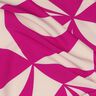Strečová látka na halenku s geometrickým vzorem | Poppy Fabrics – purpurová/cashew (béžová),  thumbnail number 2