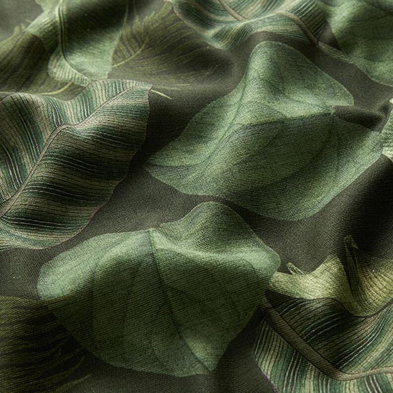 Látka pro venkovní použití Plátno Palmové listy – tmavě zelená,  image number 2