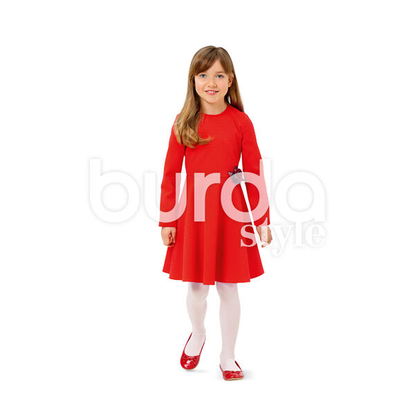 Dívčí šaty, Burda 9379,  image number 4