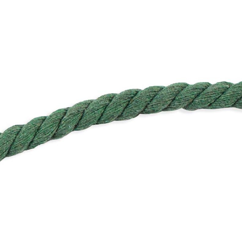 Bavlněná šňůrka [ Ø 8 mm ] – zelená,  image number 1