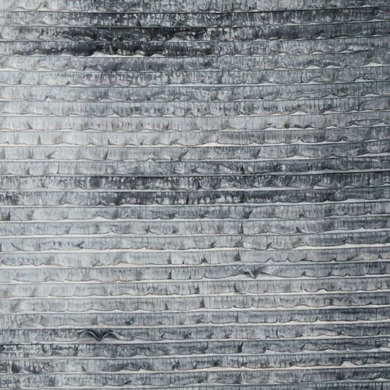 Nařasený žerzej batikovaný vodorovné pruhy – světle šedá,  image number 1