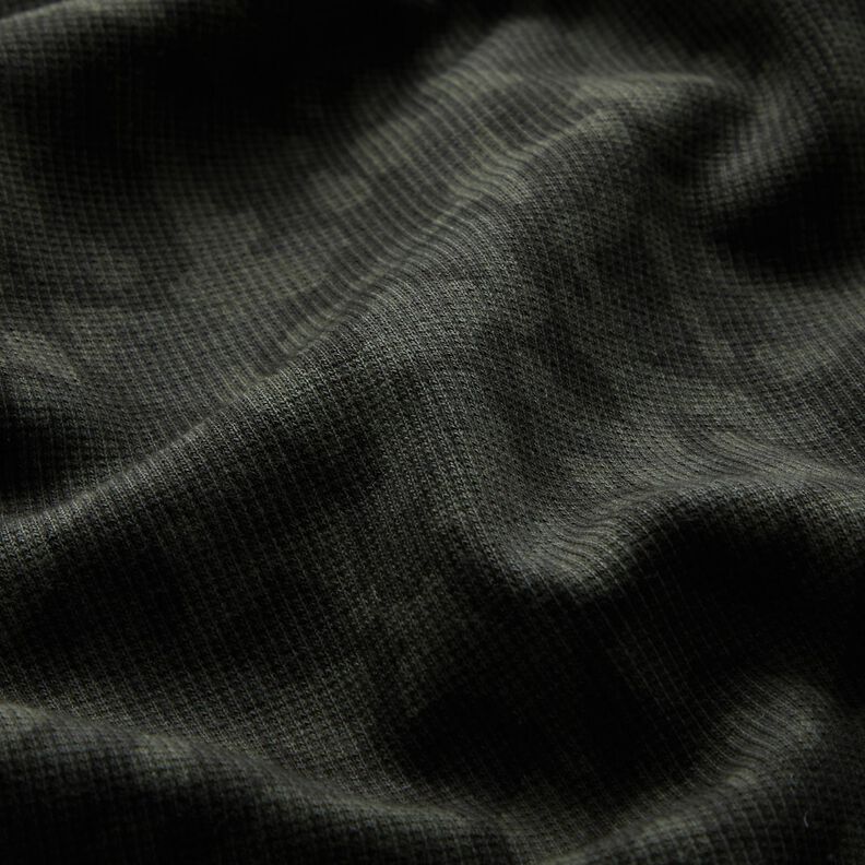 Žebrovaný maskáčový žerzej – khaki,  image number 2