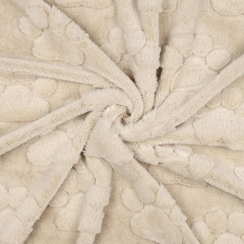 Hebký fleece Psí tlapky – světle béžová, image number 3
