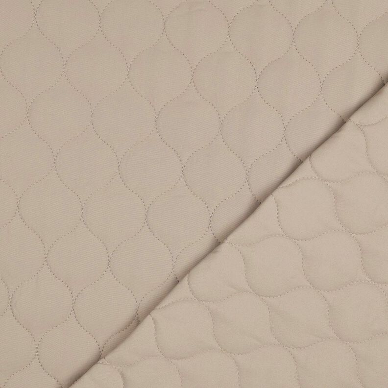 Prošívaná látka Kruhový vzor | Poppy Fabrics – tmavě béžová,  image number 4