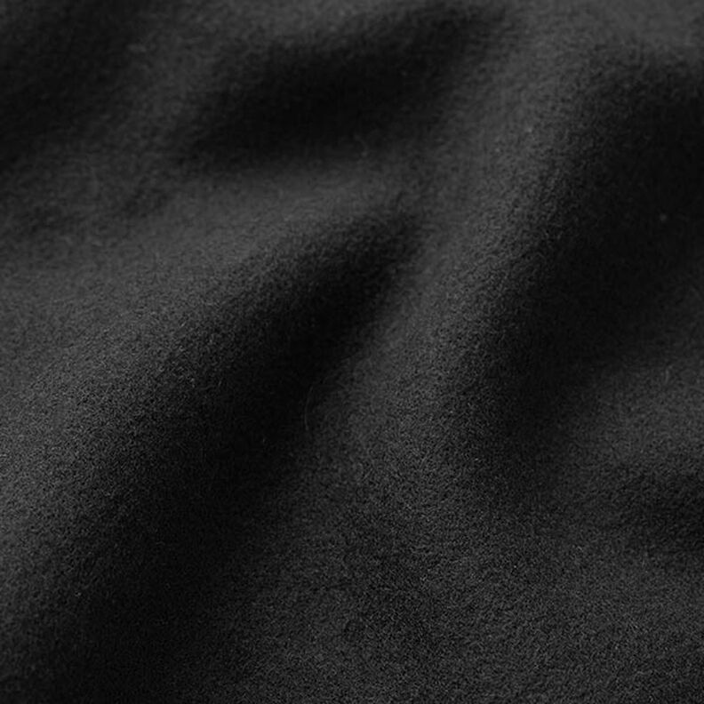 Kabátová tkanina z recyklovaného polyesteru – černá,  image number 2
