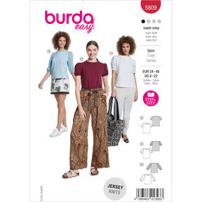 Košile | Burda 5809 | 34-48, 